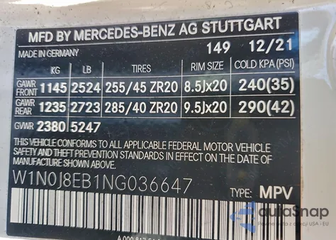 2022 Mercedes-Benz Glc Coupe 300 4Matic z USA, uszkodzony, nr VIN W1N0J8EB1NG036647